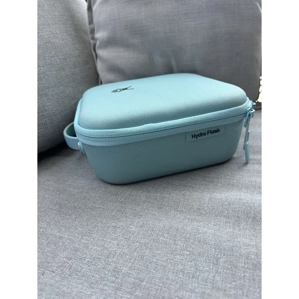 Hydro Flask Insulated Lunch Box Tote Teal Hard case Durable Handle Cooler